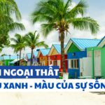 [15+] Mẫu sơn ngoại thất màu xanh, màu của sự sống